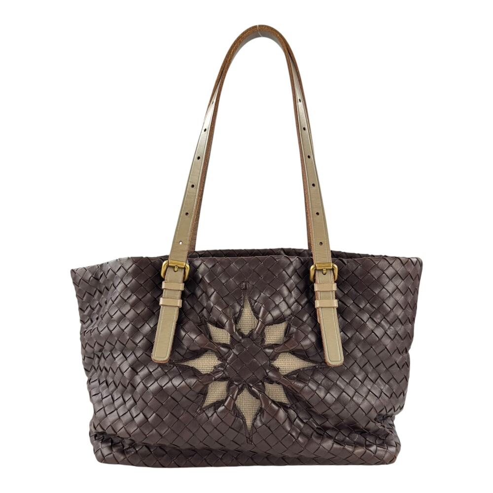 Bottega Veneta Intrecciato Marquise Flower Tote
